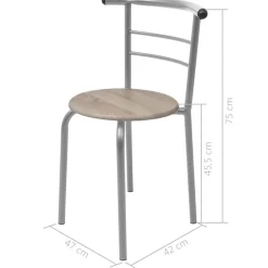 vidaXL Ontbijtbarset MDF