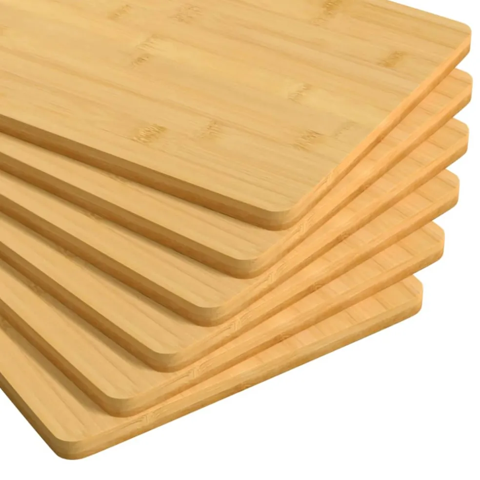 vidaXL Ontbijtborden 6 st 22x14x0,8 cm bamboe