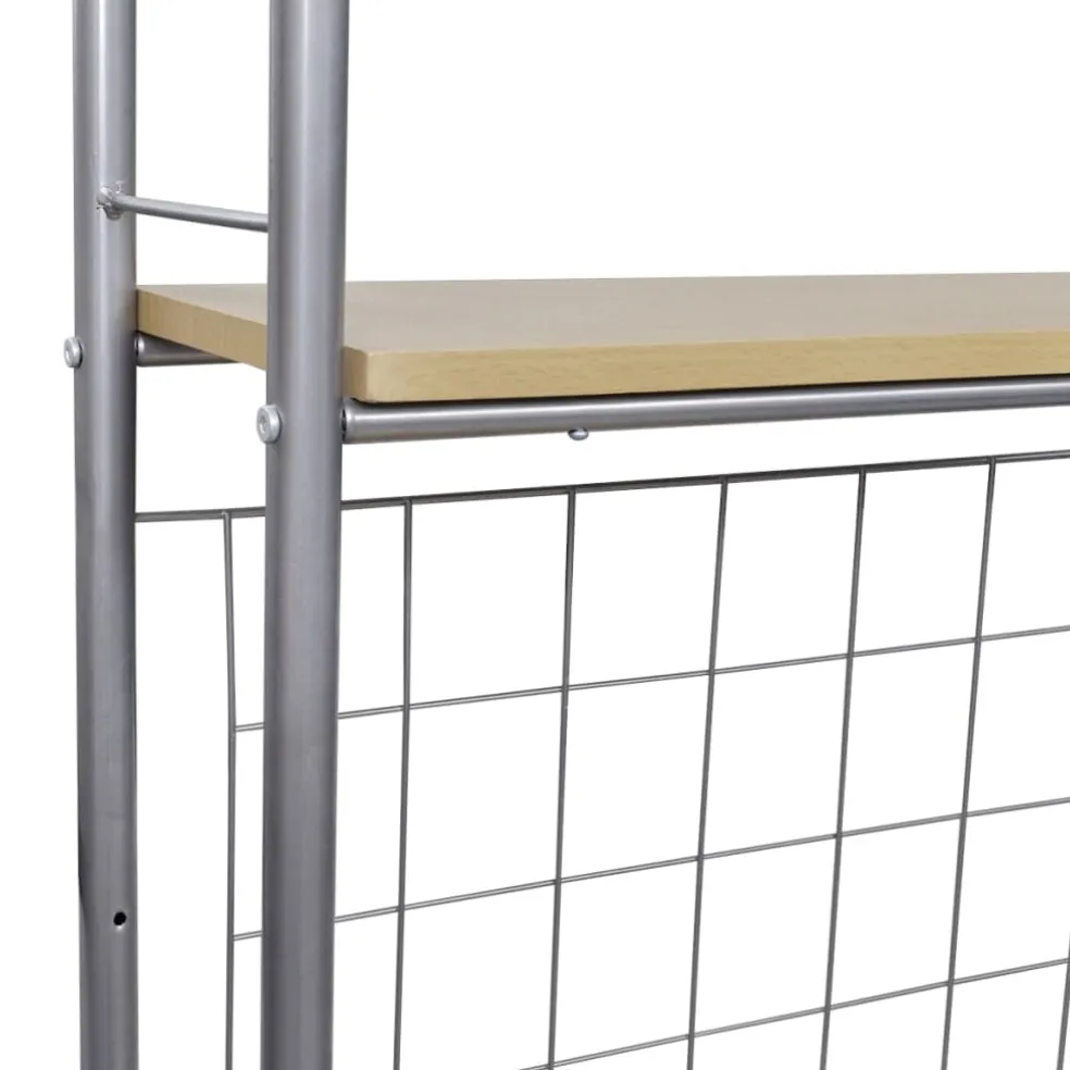 vidaXL Ontbijttafelset met twee stoelen (inklapbaar)