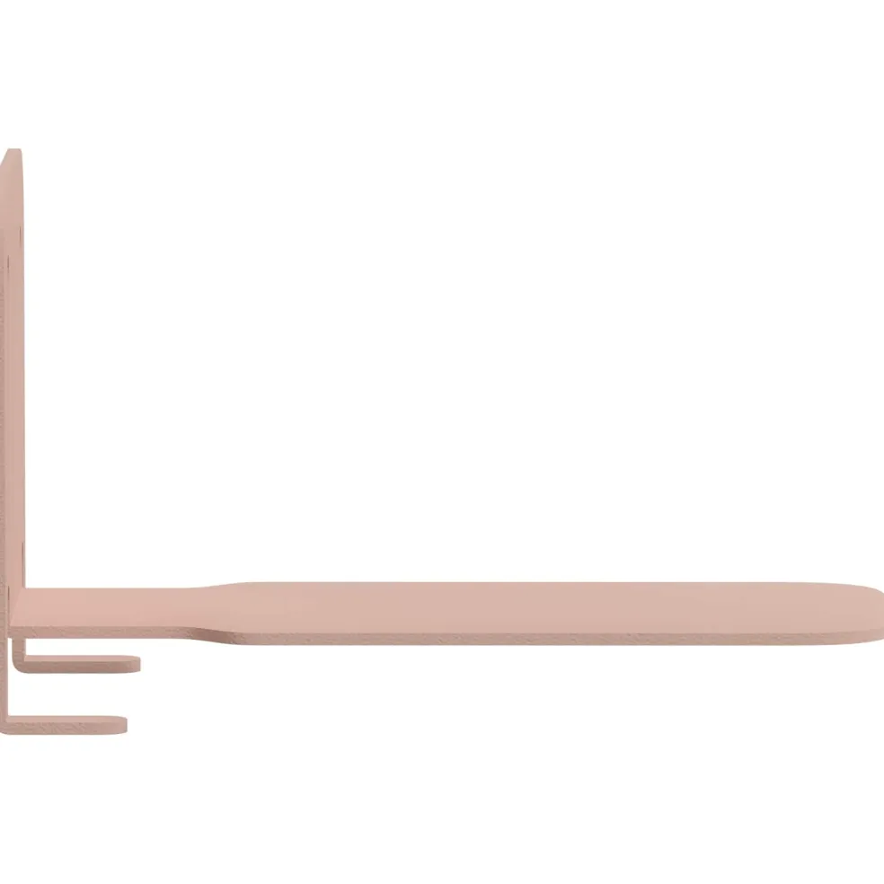 vidaXL Onzichtbare Zwevende Plank 4 st Roze 6 x 11 x 6,5 cm