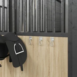 vidaXL Oogplaten met karabijnhaken 3 st 360° draaibaar staal zilver