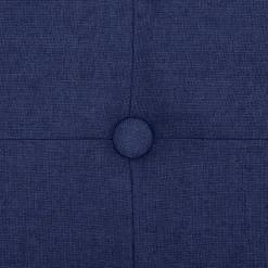 vidaXL Opbergbank inklapbaar kunstlinnen blauw
