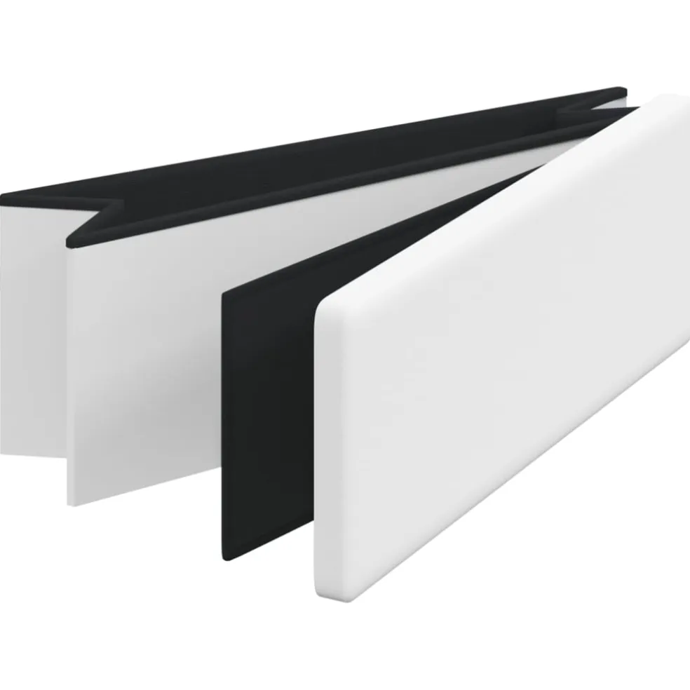 vidaXL Opbergbank inklapbaar PVC wit