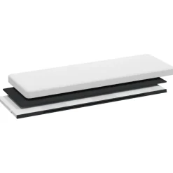 vidaXL Opbergbank inklapbaar PVC wit