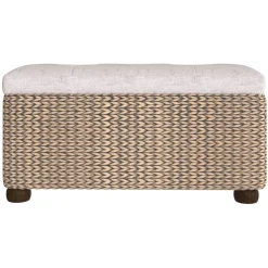 vidaXL Opbergbankjes 2 st met grijs kussen 69 cm kattenstaart