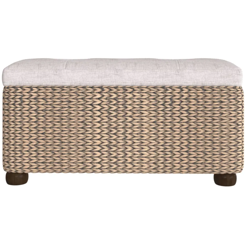 vidaXL Opbergbankjes 2 st met grijs kussen 69 cm kattenstaart