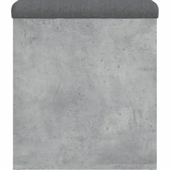 vidaXL Opbergbankje 42x42x45 cm bewerkt hout betongrijs