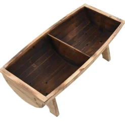 vidaXL Opbergbankje 103x51x44 cm massief hout en stof