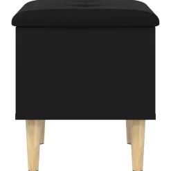 vidaXL Opbergbank 42x42x46 cm bewerkt hout zwart