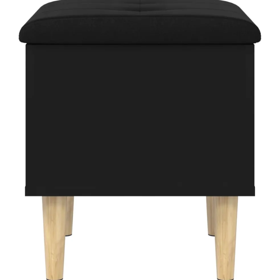 vidaXL Opbergbank 42x42x46 cm bewerkt hout zwart
