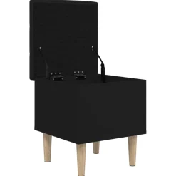 vidaXL Opbergbank 42x42x46 cm bewerkt hout zwart