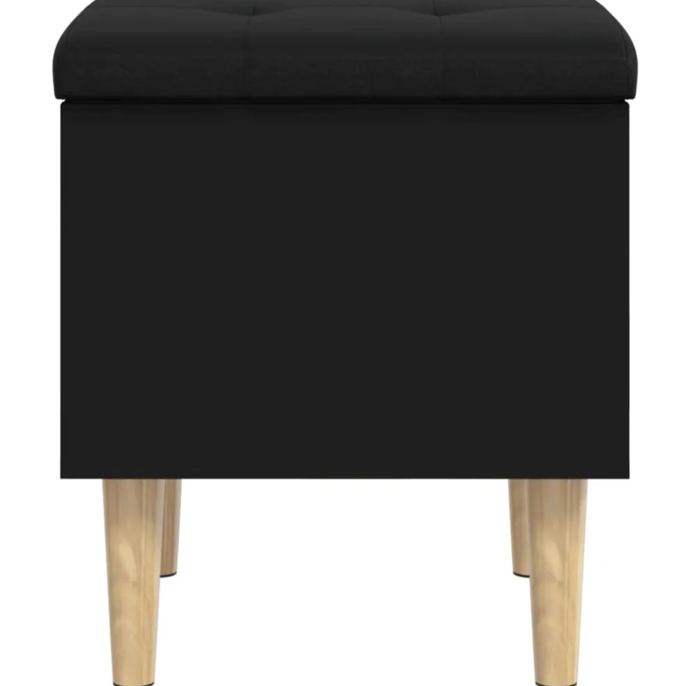 vidaXL Opbergbank 42x42x46 cm bewerkt hout zwart