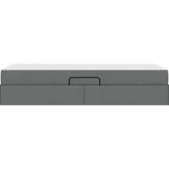 vidaXL Opbergbed met matras Donkergrijs 90 x 190 cm Polyester