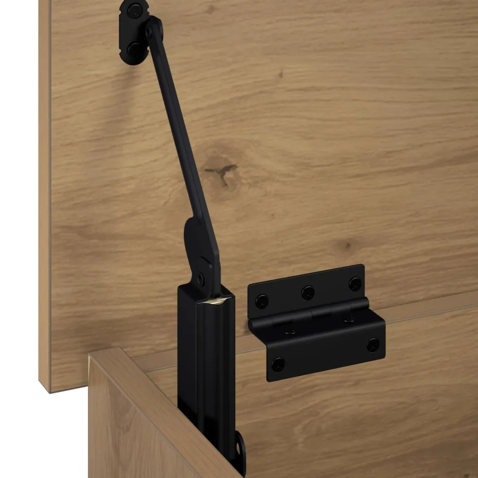 vidaXL Opbergbox Artisanaal eiken 80 x 40 x 49,5 cm Bewerkt hout