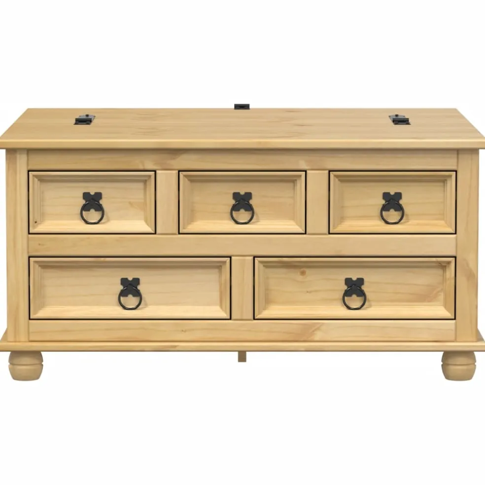 vidaXL Opbergbox Corona 90x78x45 cm massief grenenhout