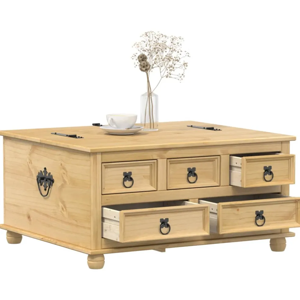 vidaXL Opbergbox Corona 90x78x45 cm massief grenenhout