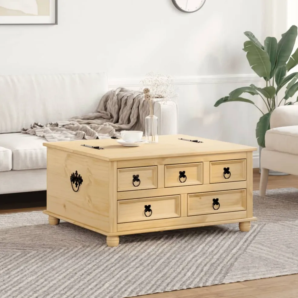 vidaXL Opbergbox Corona 90x78x45 cm massief grenenhout