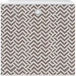 vidaXL Opbergboxen 4 st inklapbaar 32x32x32 cm ongeweven stof bruin