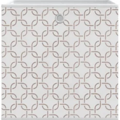 vidaXL Opbergboxen 4 st inklapbaar 32x32x32 cm ongeweven stof crème