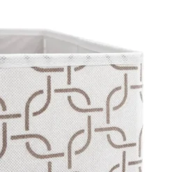 vidaXL Opbergboxen 4 st inklapbaar 32x32x32 cm ongeweven stof crème
