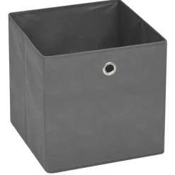 vidaXL Opbergboxen 4 st 32x32x32 cm nonwoven stof grijs