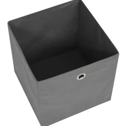 vidaXL Opbergboxen 4 st 32x32x32 cm nonwoven stof grijs