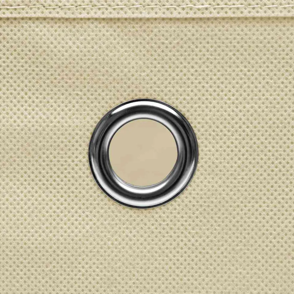 vidaXL Opbergboxen 4 st 28x28x28 cm nonwoven stof crèmekleurig