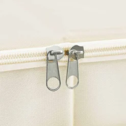 vidaXL Opbergboxen 2 st 43x34x23 cm stof crèmekleurig