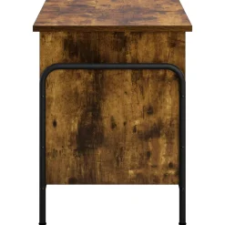 vidaXL Opbergbox Gerookt eiken 80 x 40 x 49,5 cm Bewerkt hout