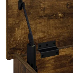 vidaXL Opbergbox Gerookt eiken 80 x 40 x 49,5 cm Bewerkt hout