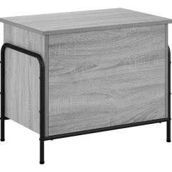 vidaXL Opbergbox Grijs Sonoma 80 x 40 x 49,5 cm Bewerkt hout