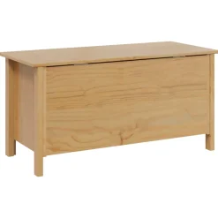 vidaXL Opbergbox HILL Honingbruin 90 x 40 x 45 cm Massief grenenhout