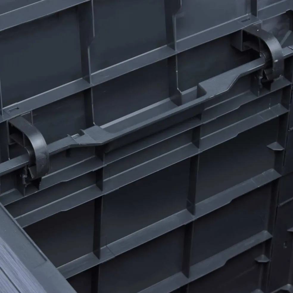 vidaXL Opbergbox 90 L antraciet