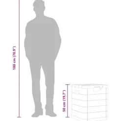 vidaXL Opbergbox 90 L antraciet