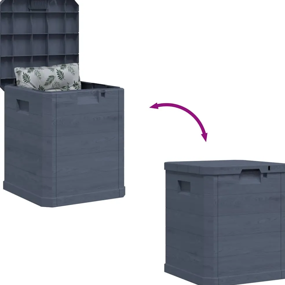 vidaXL Opbergbox 90 L antraciet