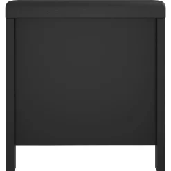 vidaXL Opbergbox met kussen 105x40x45 cm bewerkt hout zwart