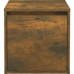 vidaXL Opbergbox met lade 40,5x40x40 cm bewerkt hout gerookt eiken