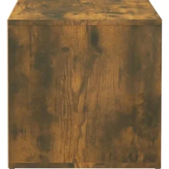 vidaXL Opbergbox met lade 40,5x40x40 cm bewerkt hout gerookt eiken