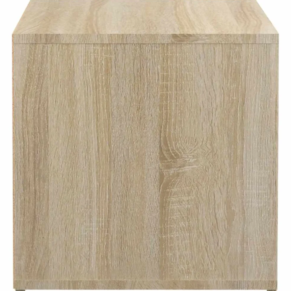vidaXL Opbergbox met lade 40,5x40x40 cm bewerkt hout sonoma eikenkleur