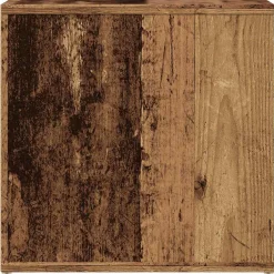 vidaXL Opbergbox met lade 40,5x40x40 cm bewerkt hout oud houtkleurig