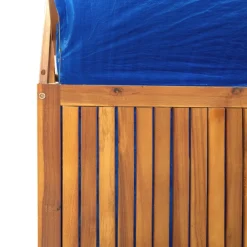vidaXL Opbergbox met latwerk 99x50x160 cm massief acaciahout