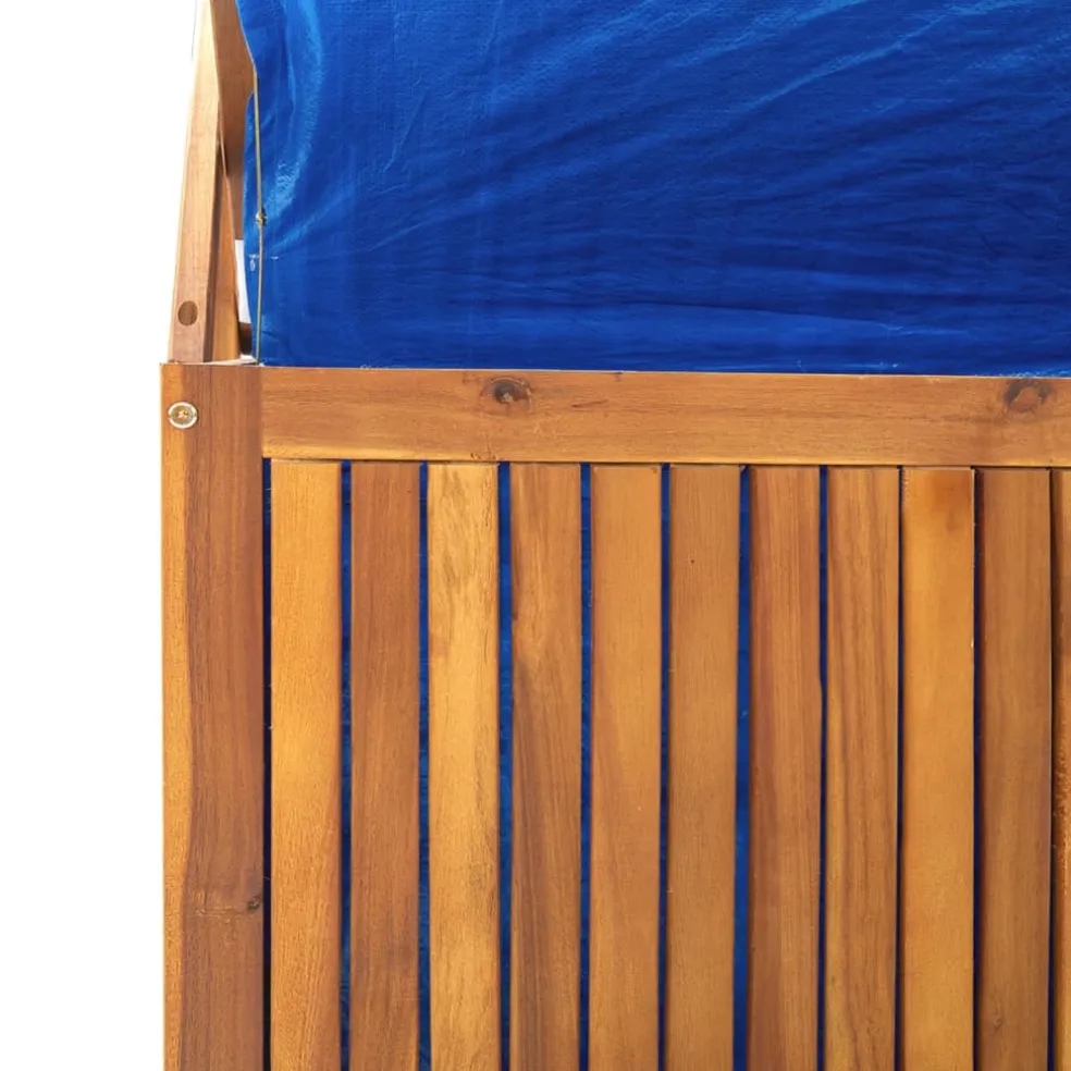vidaXL Opbergbox met latwerk 99x50x160 cm massief acaciahout