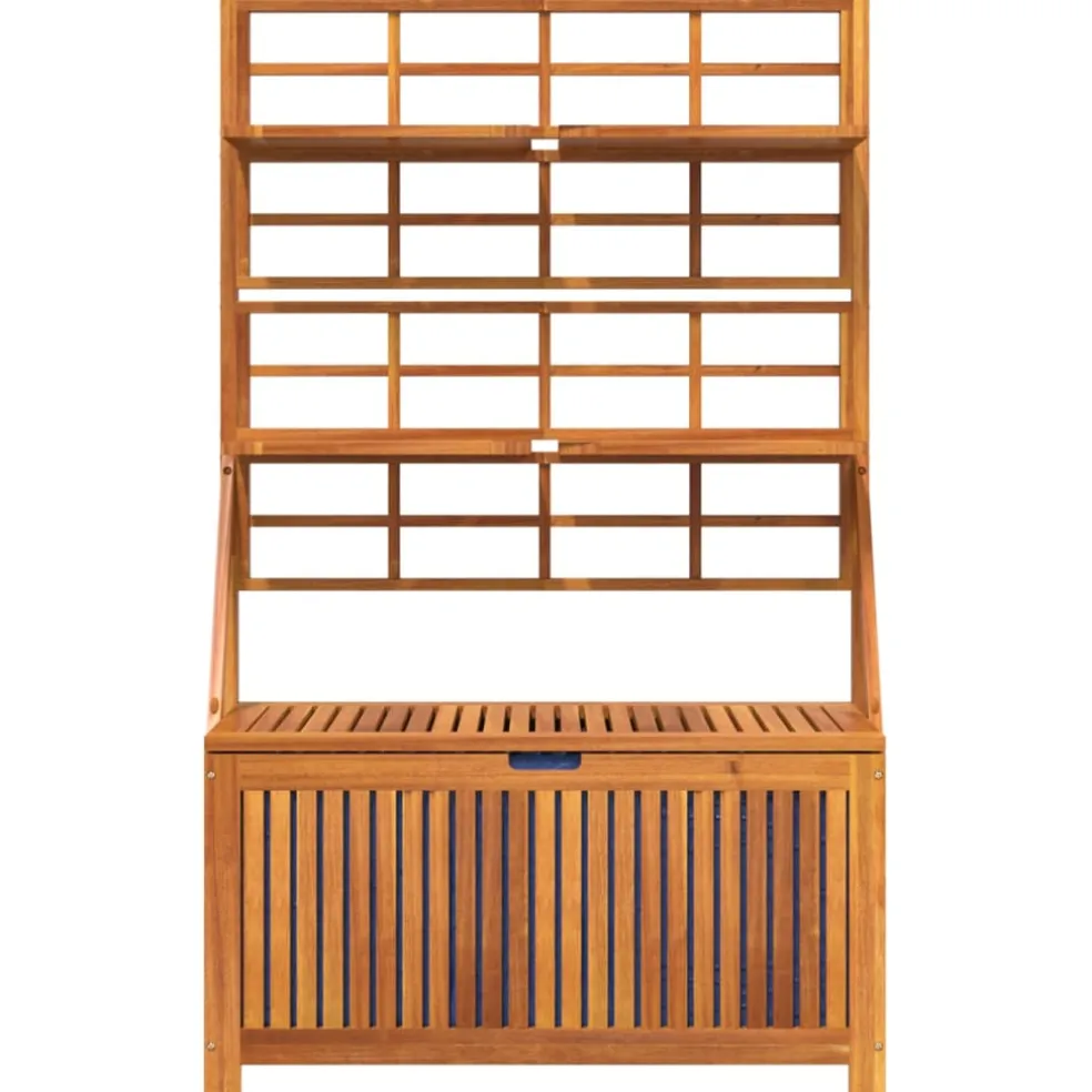 vidaXL Opbergbox met latwerk 99x50x160 cm massief acaciahout