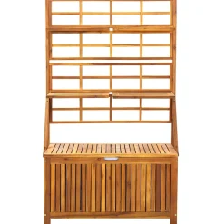 vidaXL Opbergbox met latwerk 99x55x160 cm massief acaciahout
