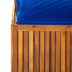 vidaXL Opbergbox met latwerk 99x55x160 cm massief acaciahout