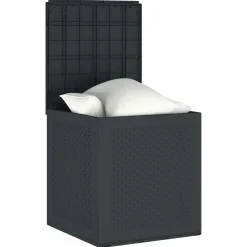 vidaXL Opbergbox met opslag Antraciet 55 x 53 x 57 cm Polypropyleen