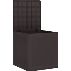 vidaXL Opbergbox met opslag Bruin 55 x 53 x 57 cm Polypropyleen