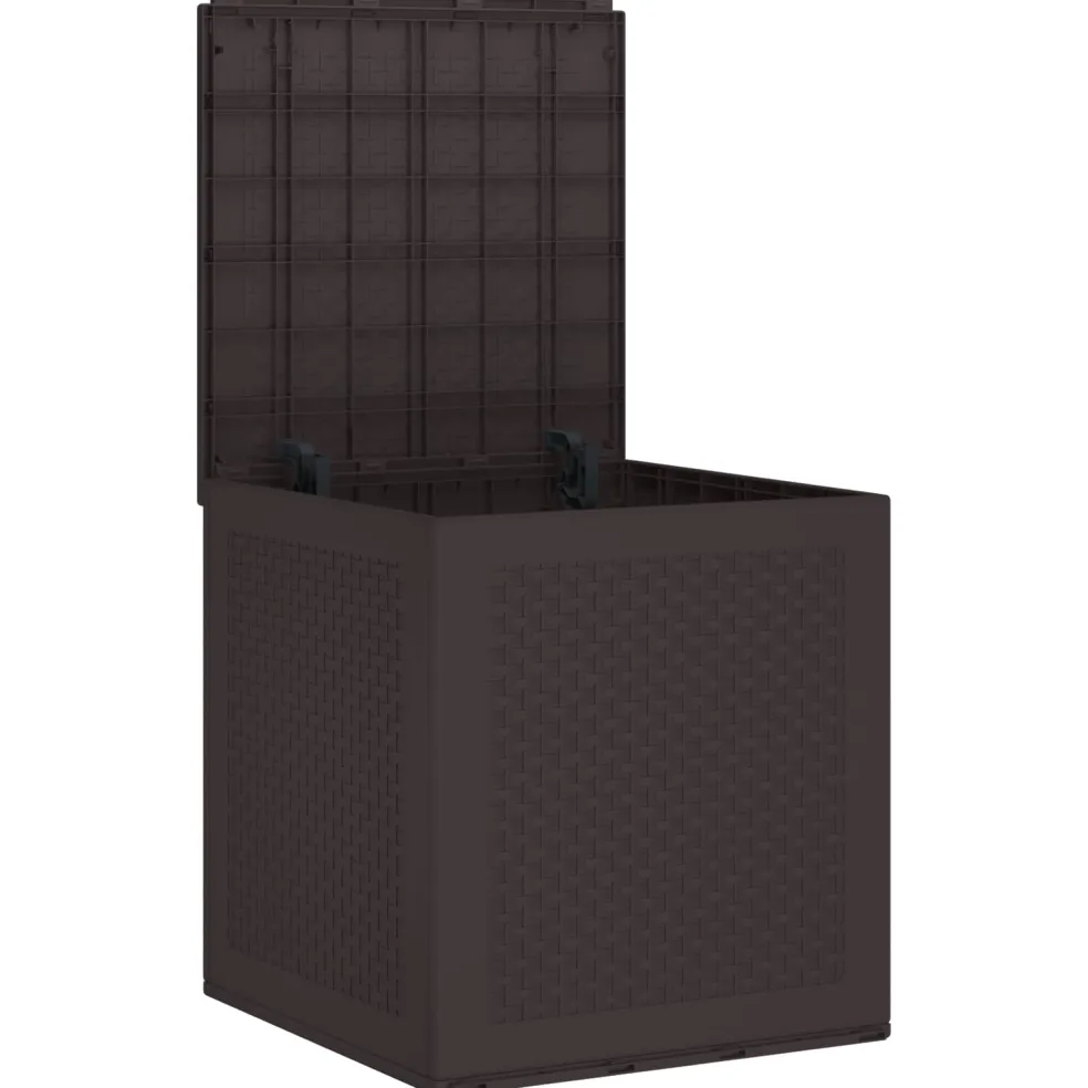 vidaXL Opbergbox met opslag Bruin 55 x 53 x 57 cm Polypropyleen
