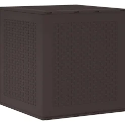 vidaXL Opbergbox met opslag Bruin 55 x 53 x 57 cm Polypropyleen