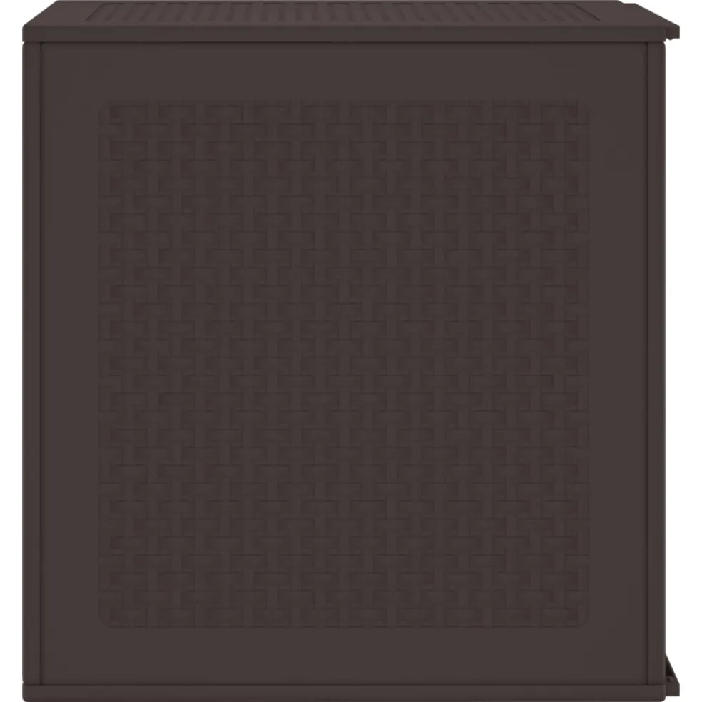 vidaXL Opbergbox met opslag Bruin 55 x 53 x 57 cm Polypropyleen